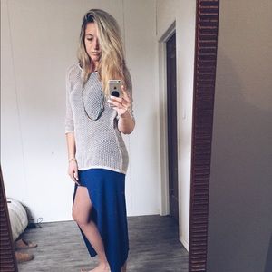 Slouchy knit sweater